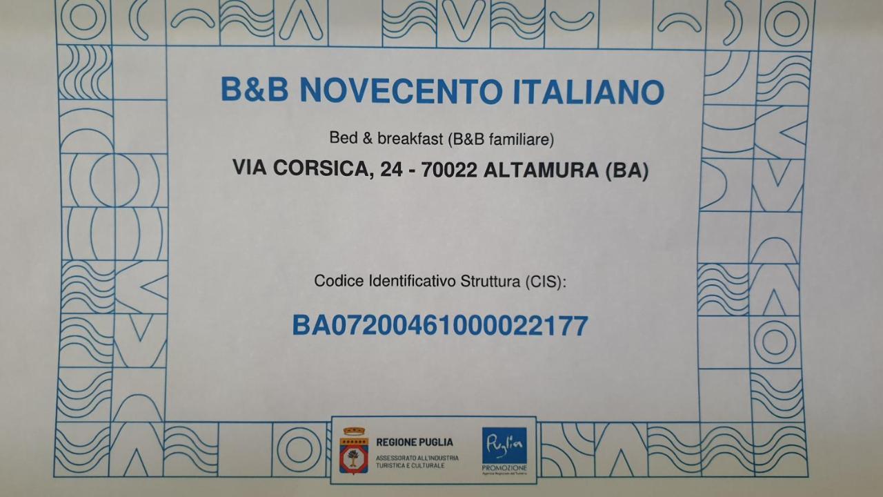 B&B Novecento Italiano Altamura Eksteriør billede