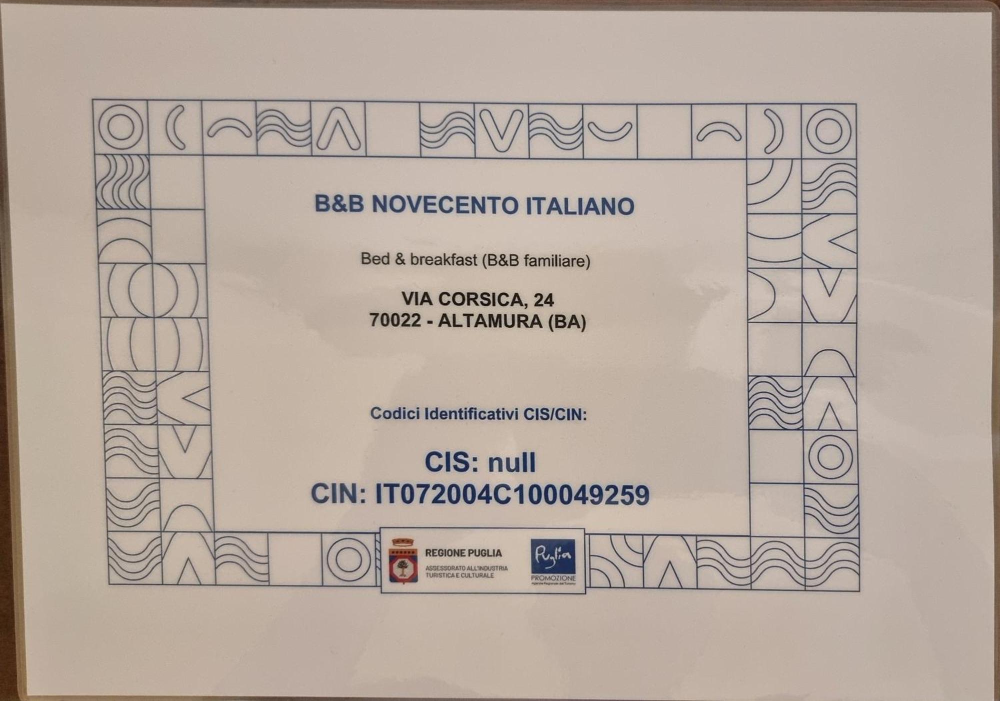 B&B Novecento Italiano Altamura Eksteriør billede